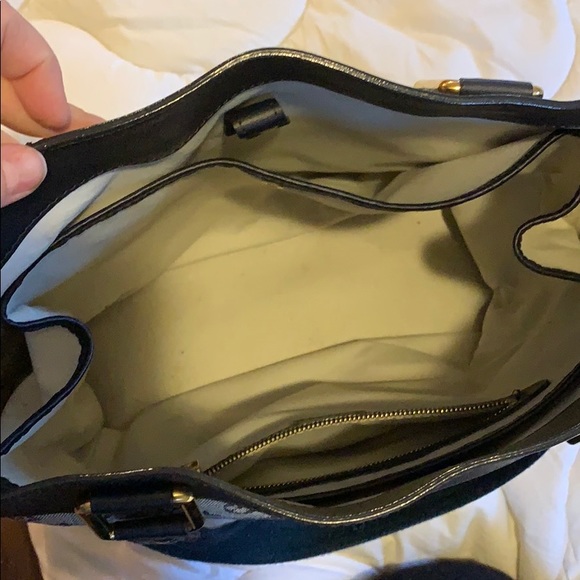 Navy and Gray Louis Vuitton Tote - Picture 3 of 11